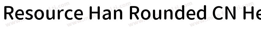Resource Han Rounded CN Heavy0990字体转换